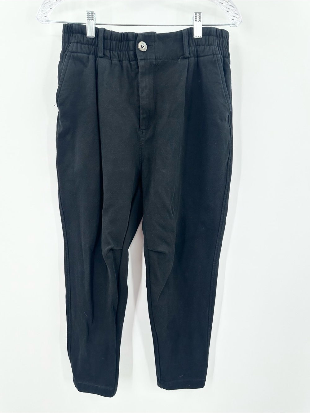 YoungLA Men's Cafe Tapered Black Tailored Trouser Pants Size 30R